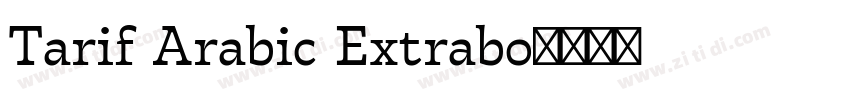 Tarif Arabic Extrabo字体转换